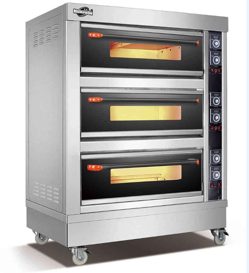 商用燃气烤箱面包月饼蛋糕披萨燃气烤箱烘炉三层九盘 大容量烤箱